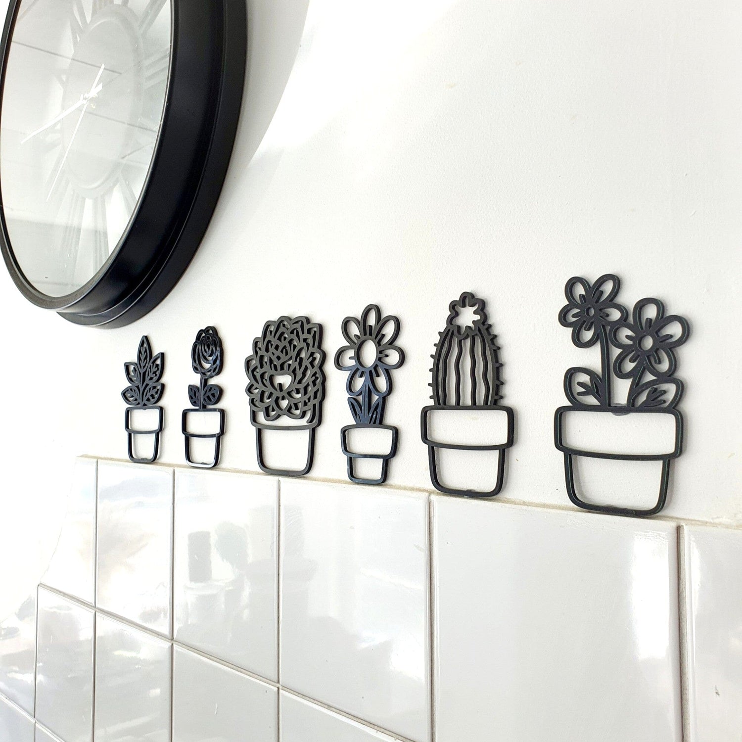 Mini Plant Pots Wall Art Whimsic 