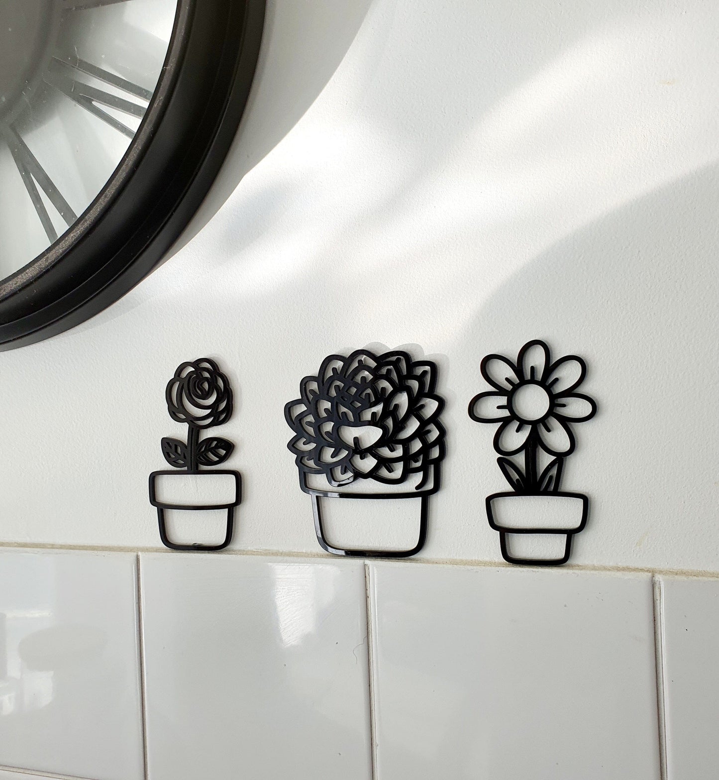 Mini Plant Pots Wall Art Whimsic 