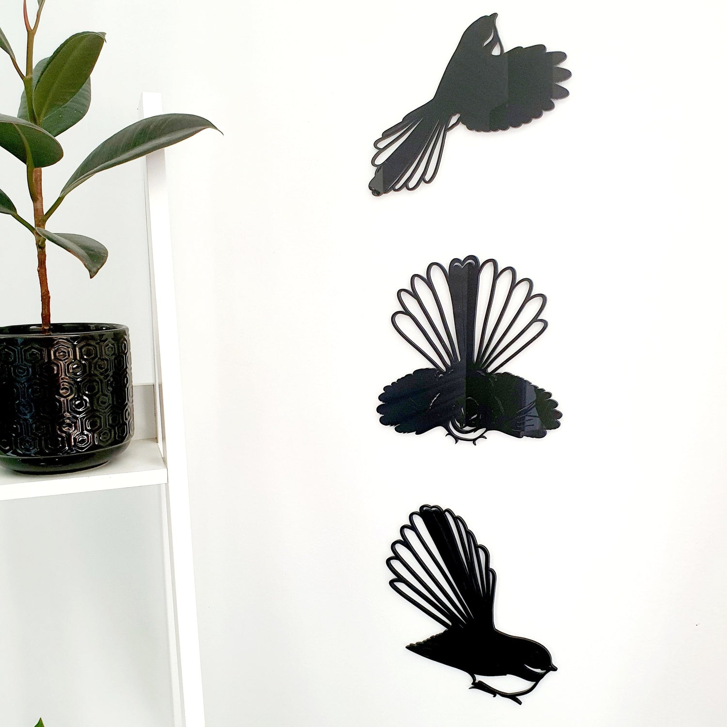 Mini Three Piece Fantail Set Wall Decor Whimsic 