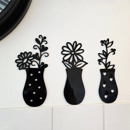 Mini Vase Plants Wall Art Set Whimsic 