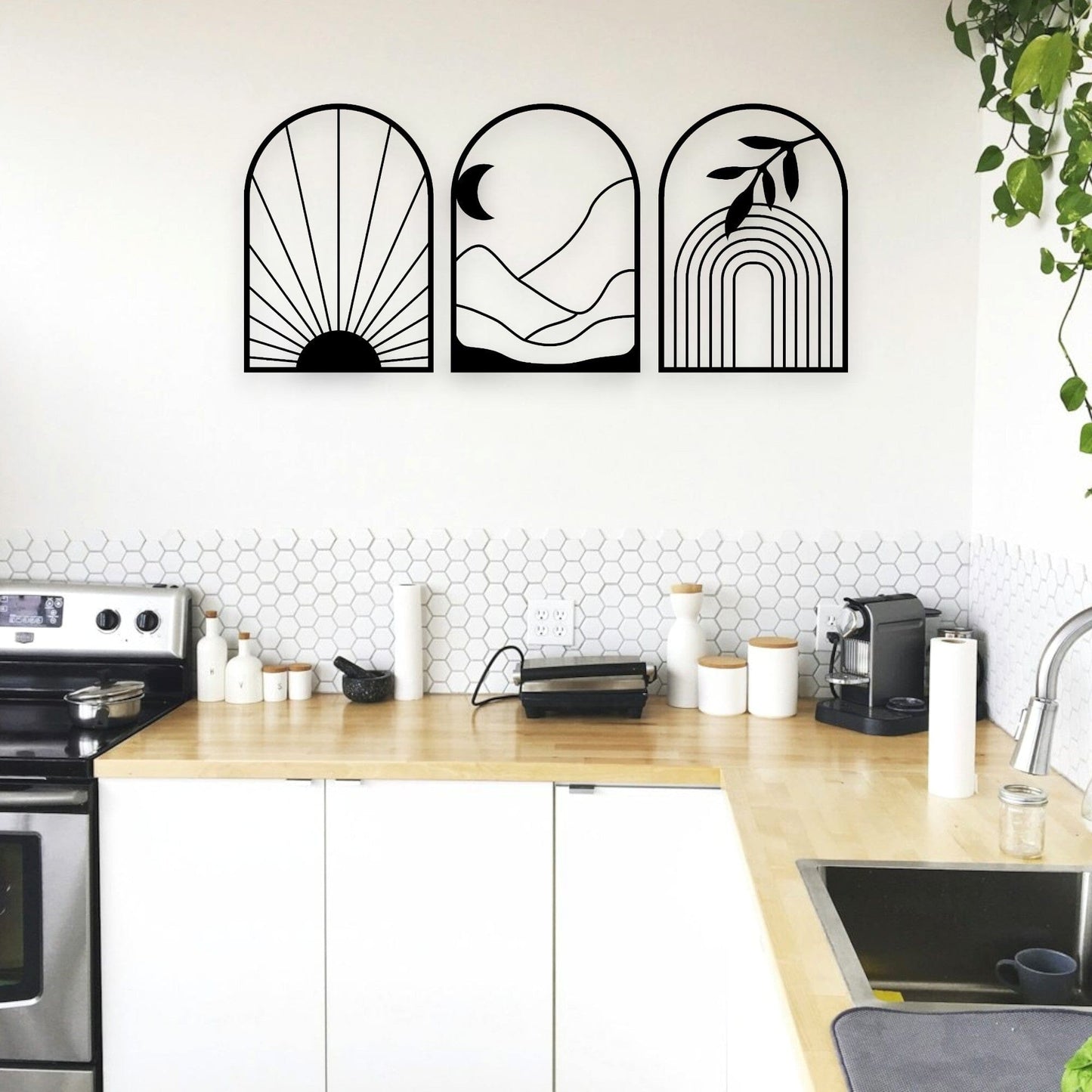 Modern Nature Wall Art Set Wall Decor Whimsic 