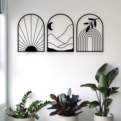 Modern Nature Wall Art Set Wall Decor Whimsic 