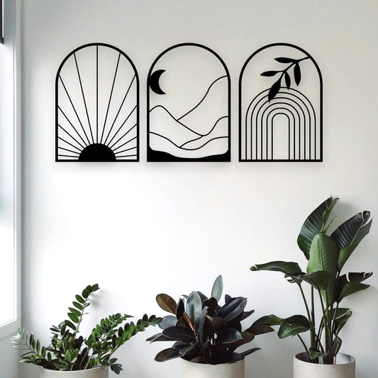 Modern Nature Wall Art Set Wall Decor Whimsic 