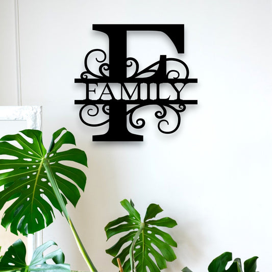 Personalised Koru Swirl Monogram