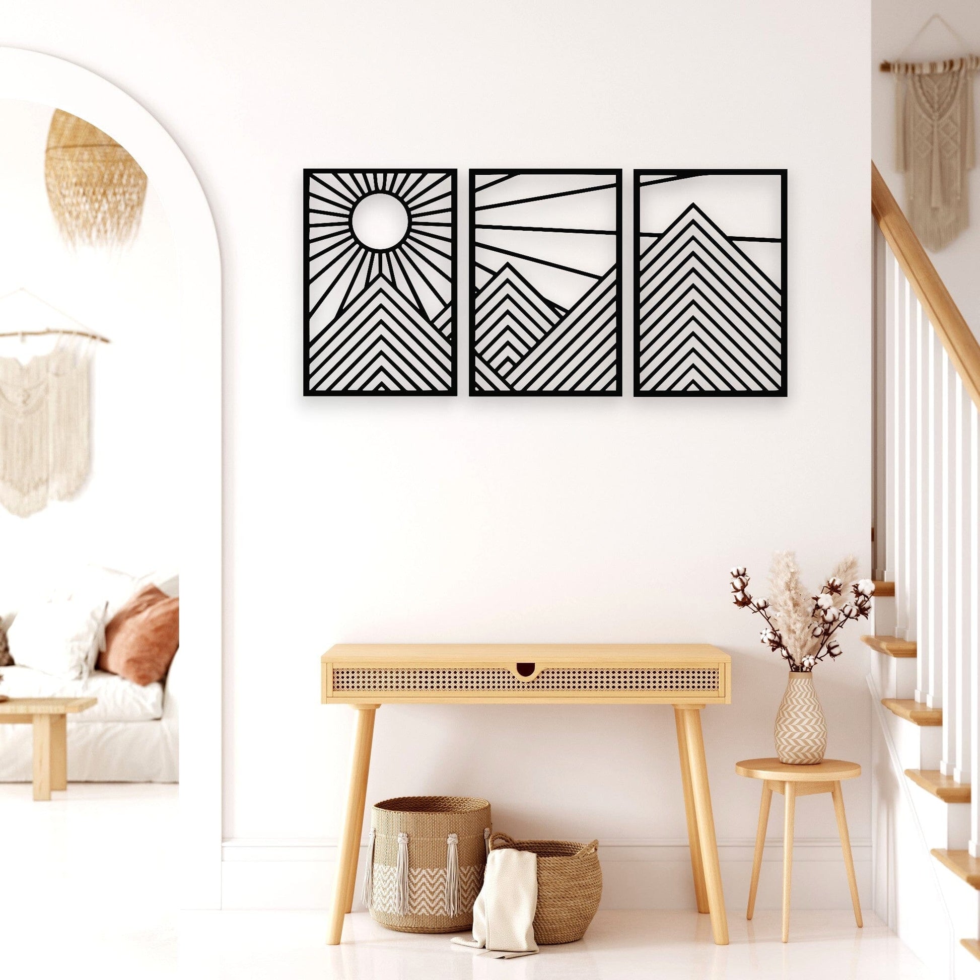 Mountain & Sunshine Wall Art Set Wall Decor Whimsic 