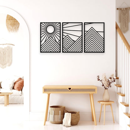 Mountain & Sunshine Wall Art Set Wall Decor Whimsic 