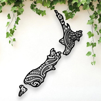 New Zealand Map Wall Décor Whimsic 