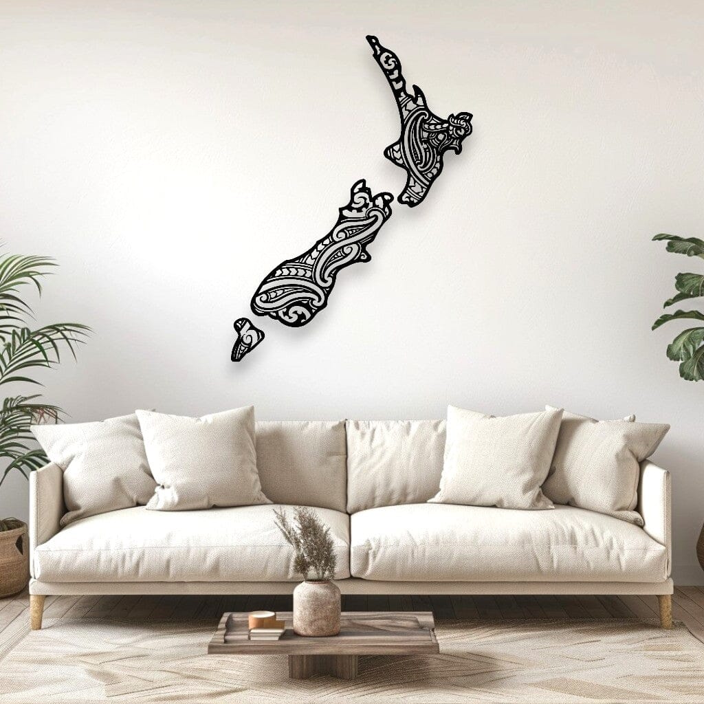 New Zealand Map Wall Décor Whimsic 