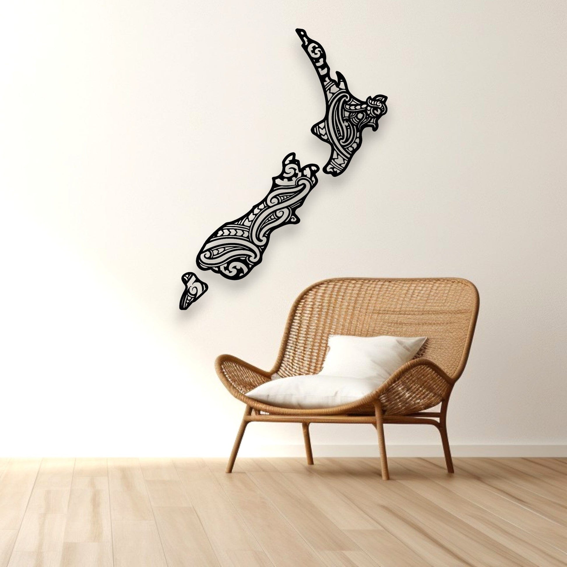 New Zealand Map Wall Décor Whimsic 