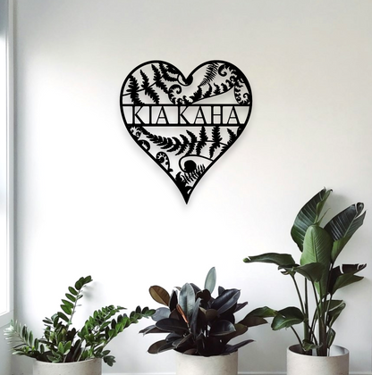 Personalised Fern Heart Wall Art