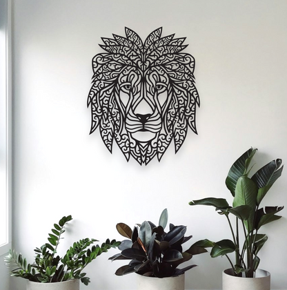 Lion Mandala Wall Art