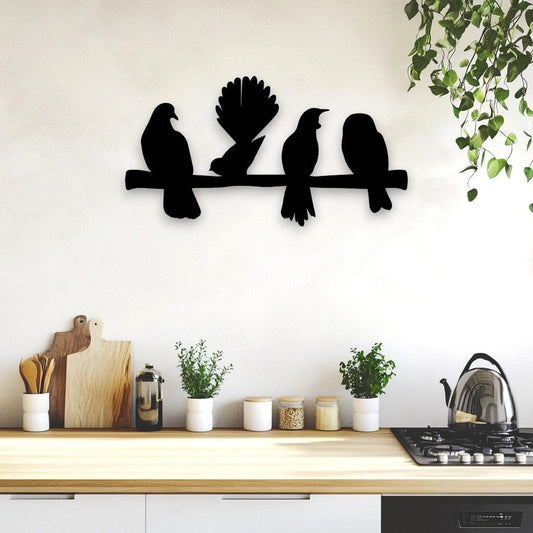 NZ Bird Branch Wall Art Whimsic 