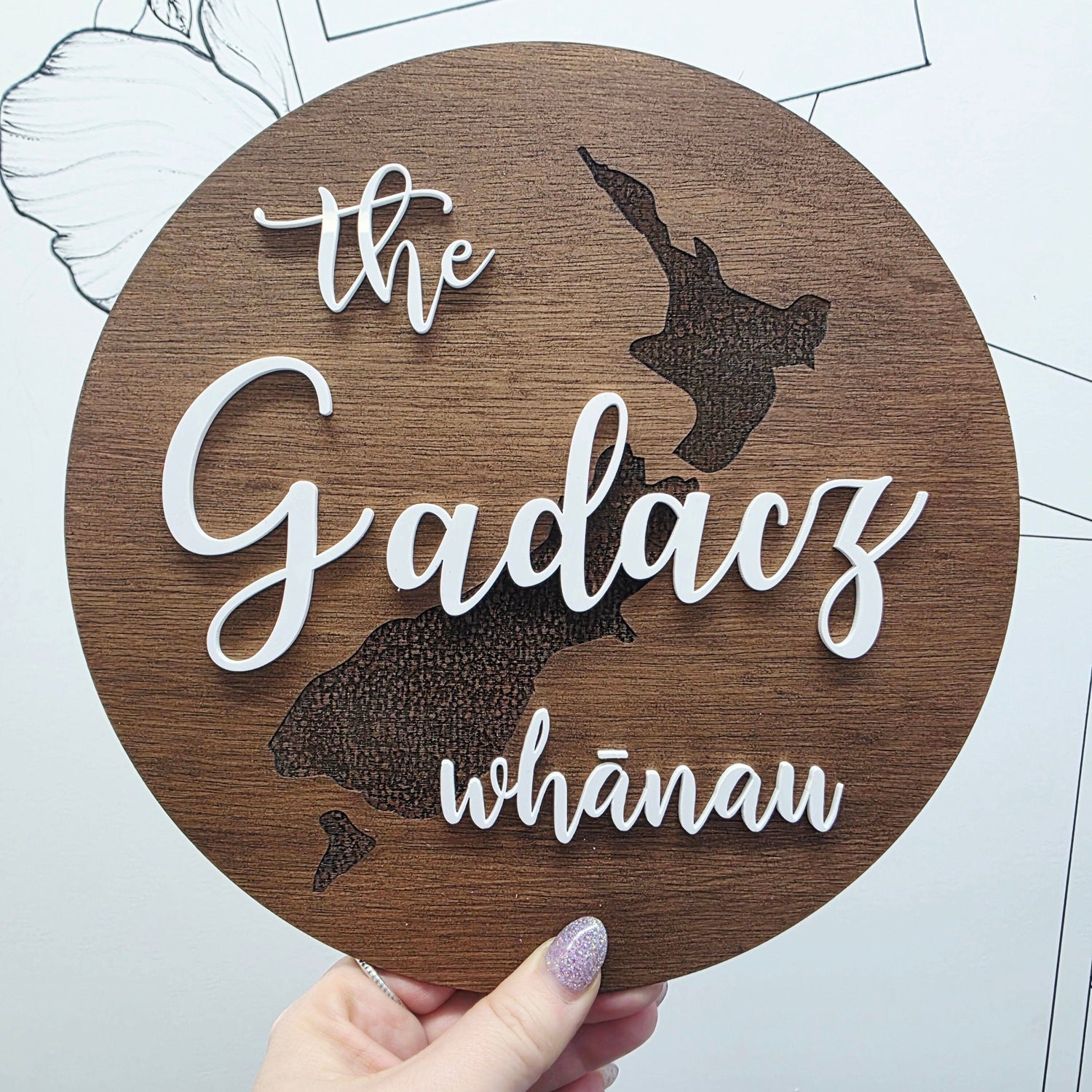 NZ Family Name Round Whimsic 