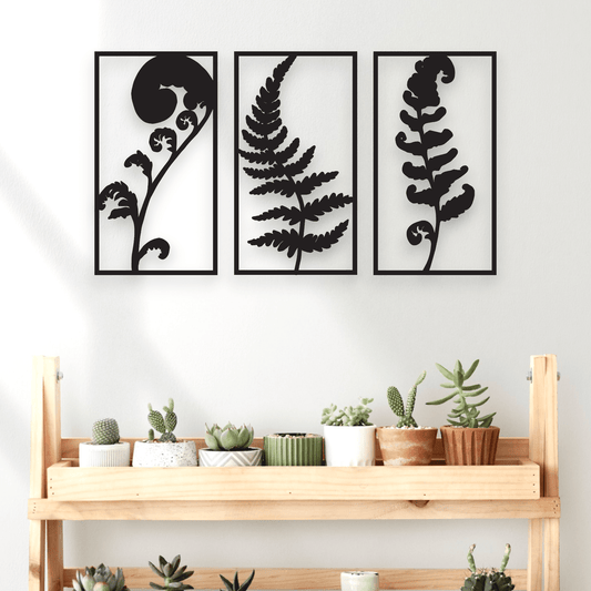 NZ Ferns Wall Art Set Wall Decor Whimsic 