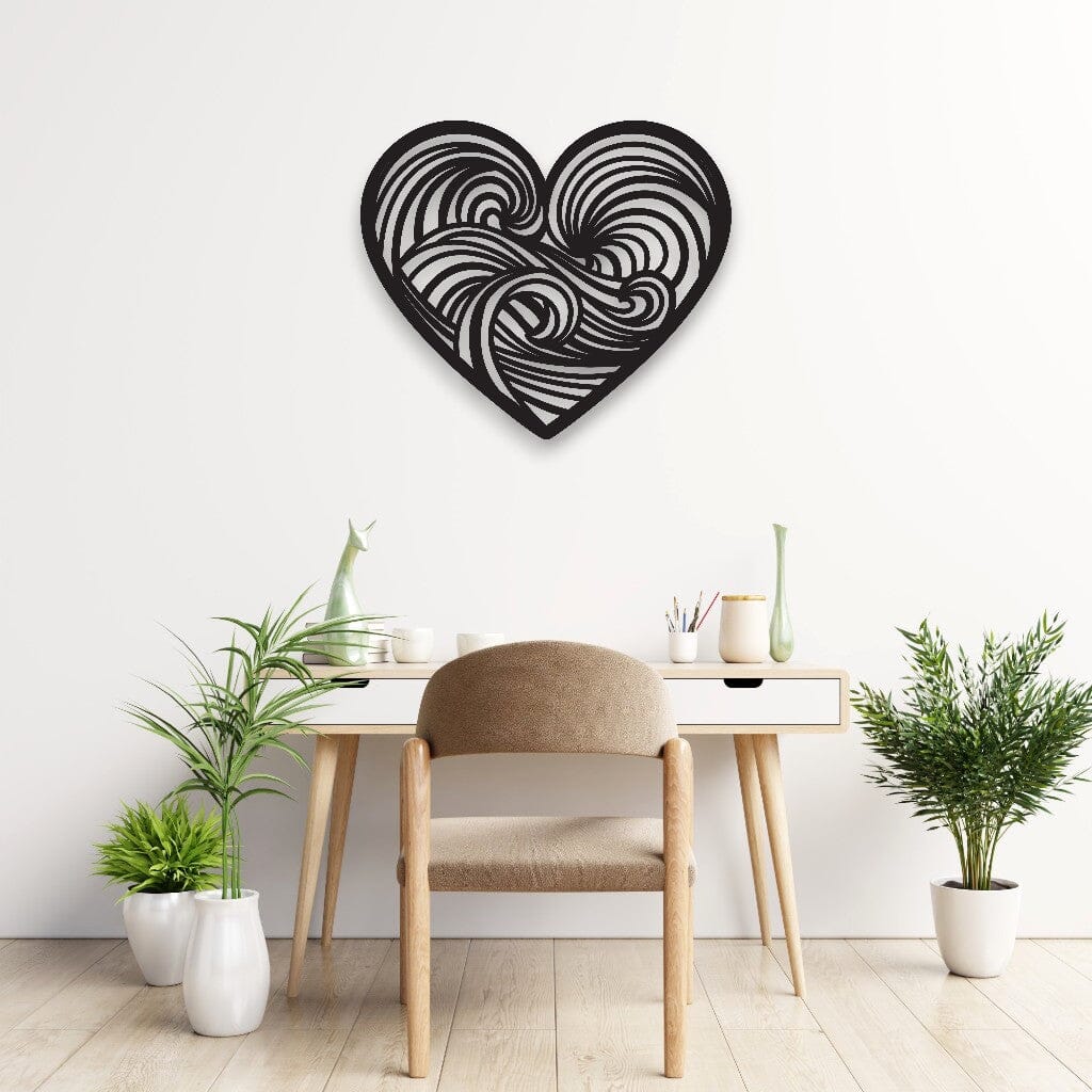 Ocean Wave Heart Wall Decor Whimsic 