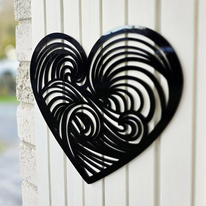 Ocean Wave Heart Wall Decor Whimsic 