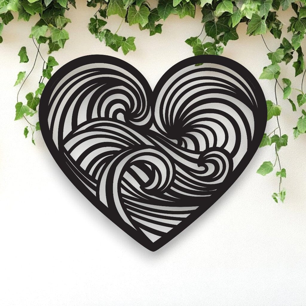 Ocean Wave Heart Wall Decor Whimsic 