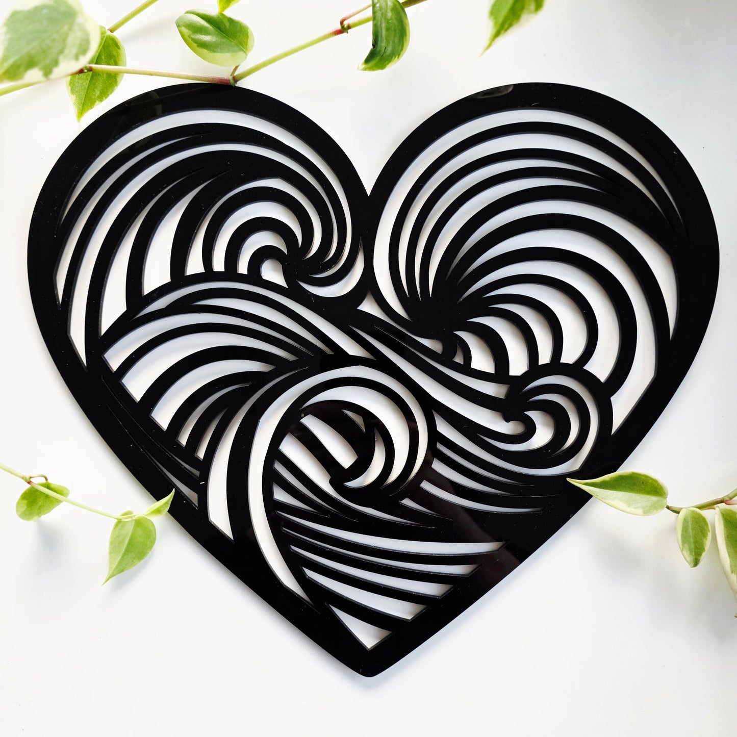 Ocean Wave Heart Wall Decor Whimsic 