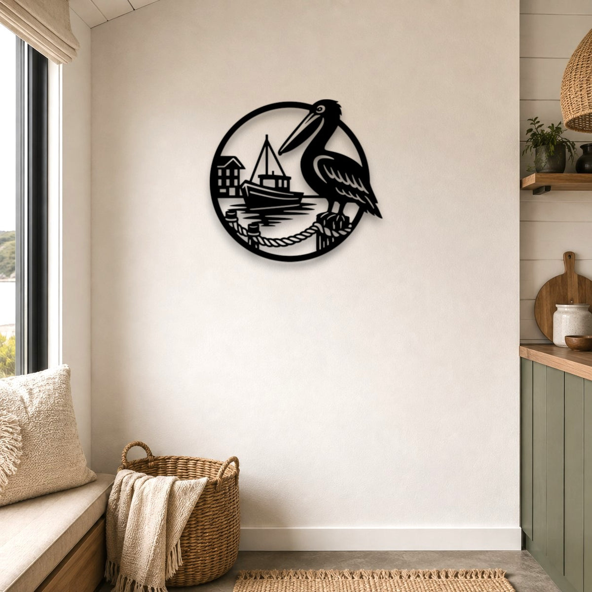 Harbour Pelican Wall Art