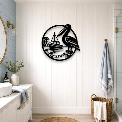 Harbour Pelican Wall Art