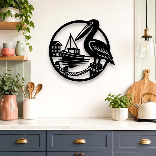 Harbour Pelican Wall Art