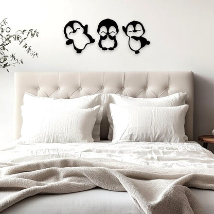 Cute Penguin Wall Art Set