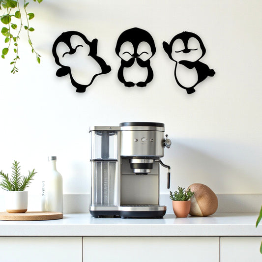Cute Penguin Wall Art Set
