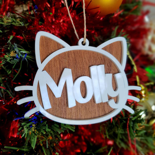 Personalised Cat Ornament Whimsic 