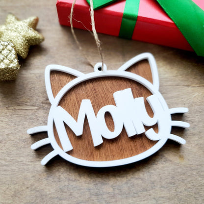 Personalised Cat Ornament Whimsic 