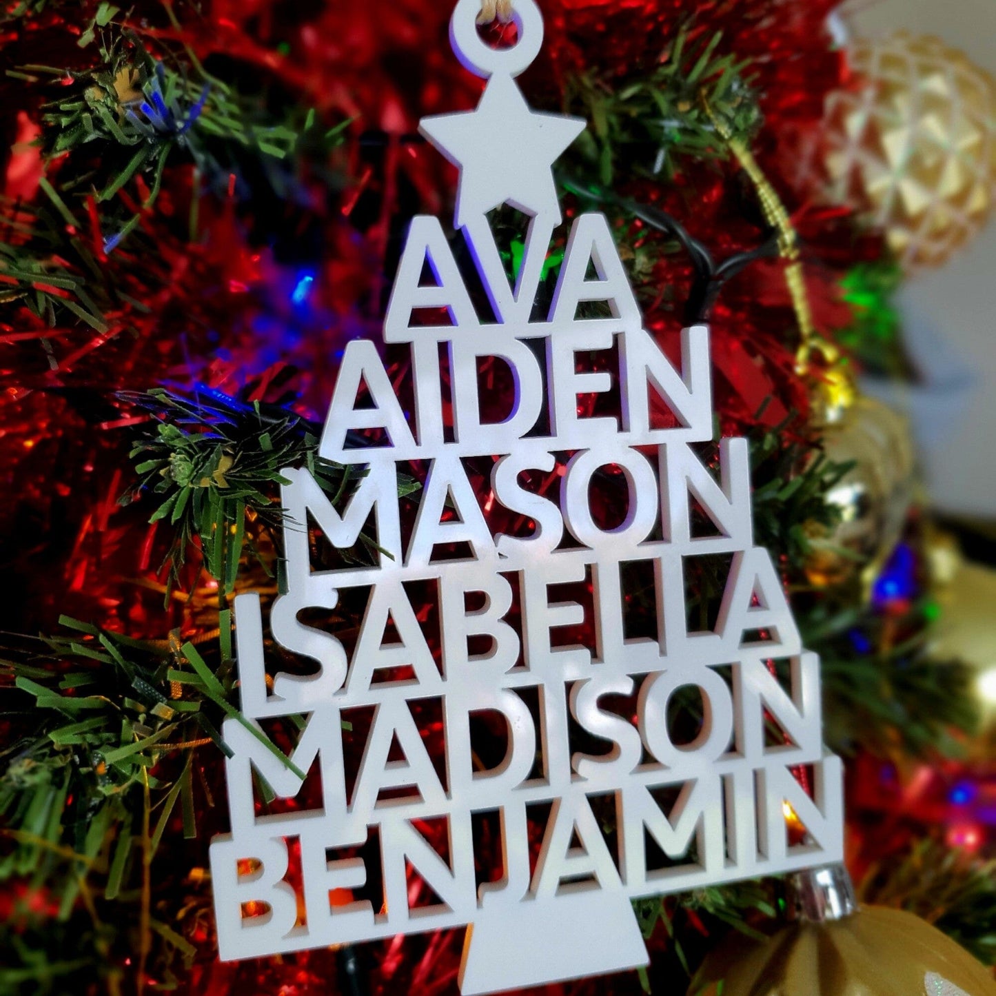 Personalised Christmas Tree Ornament Whimsic 