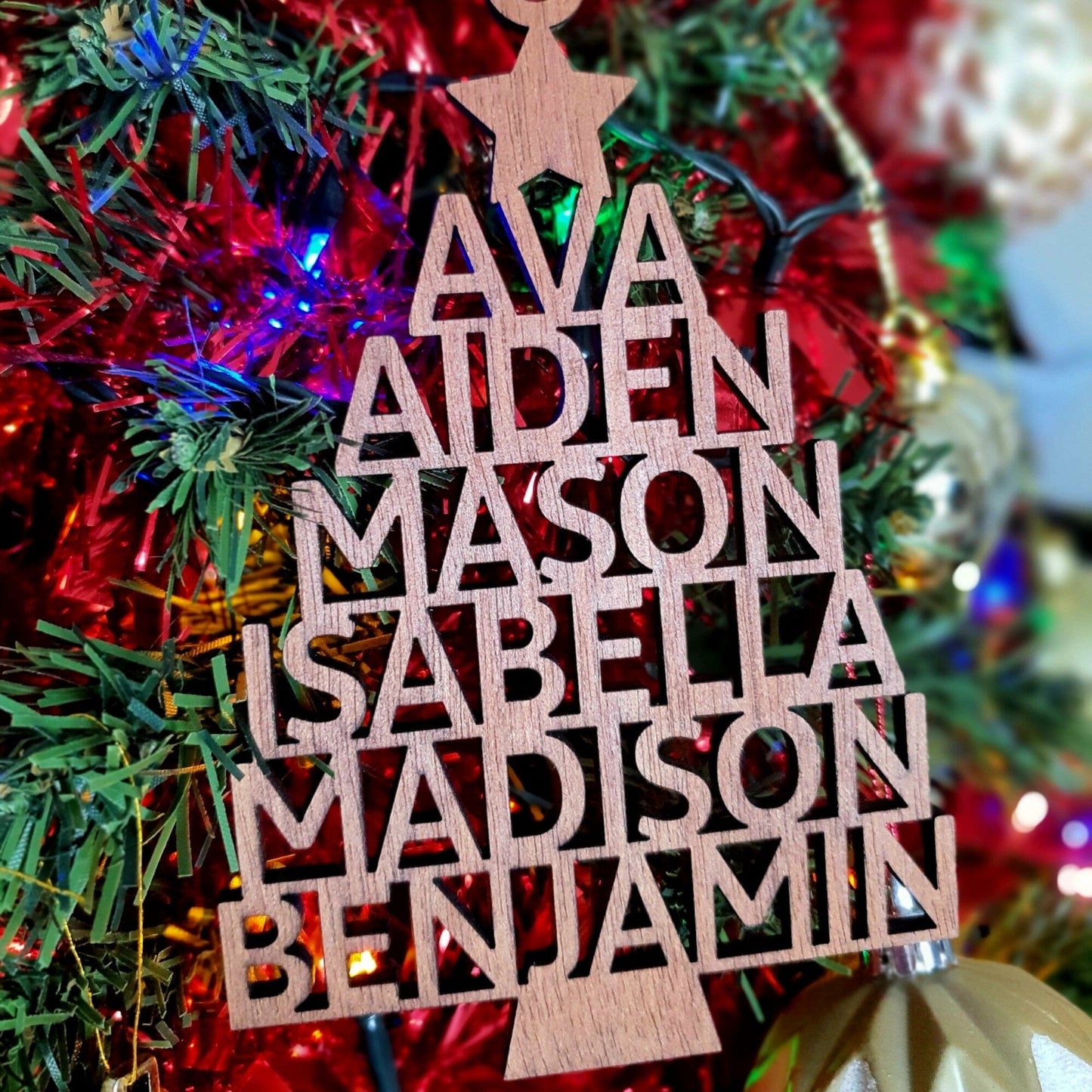 Personalised Christmas Tree Ornament Whimsic 