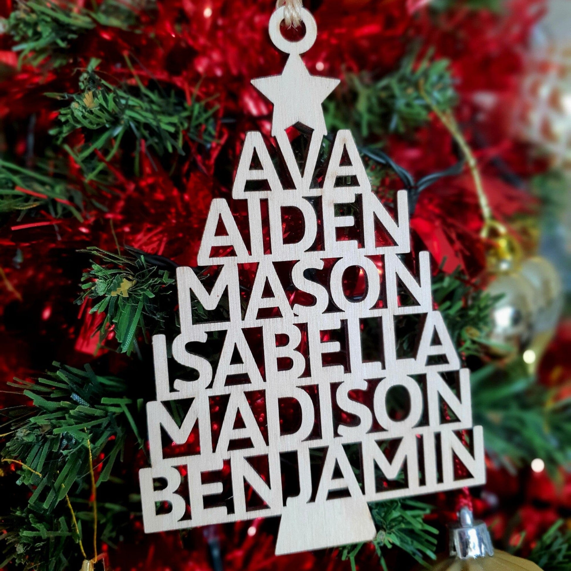 Personalised Christmas Tree Ornament Whimsic 