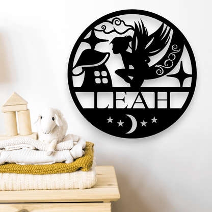 Personalised Fairy Name Round Whimsic 