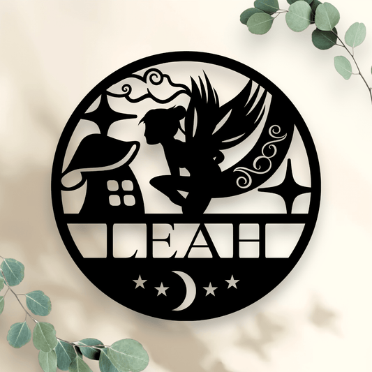Personalised Fairy Name Round Whimsic 