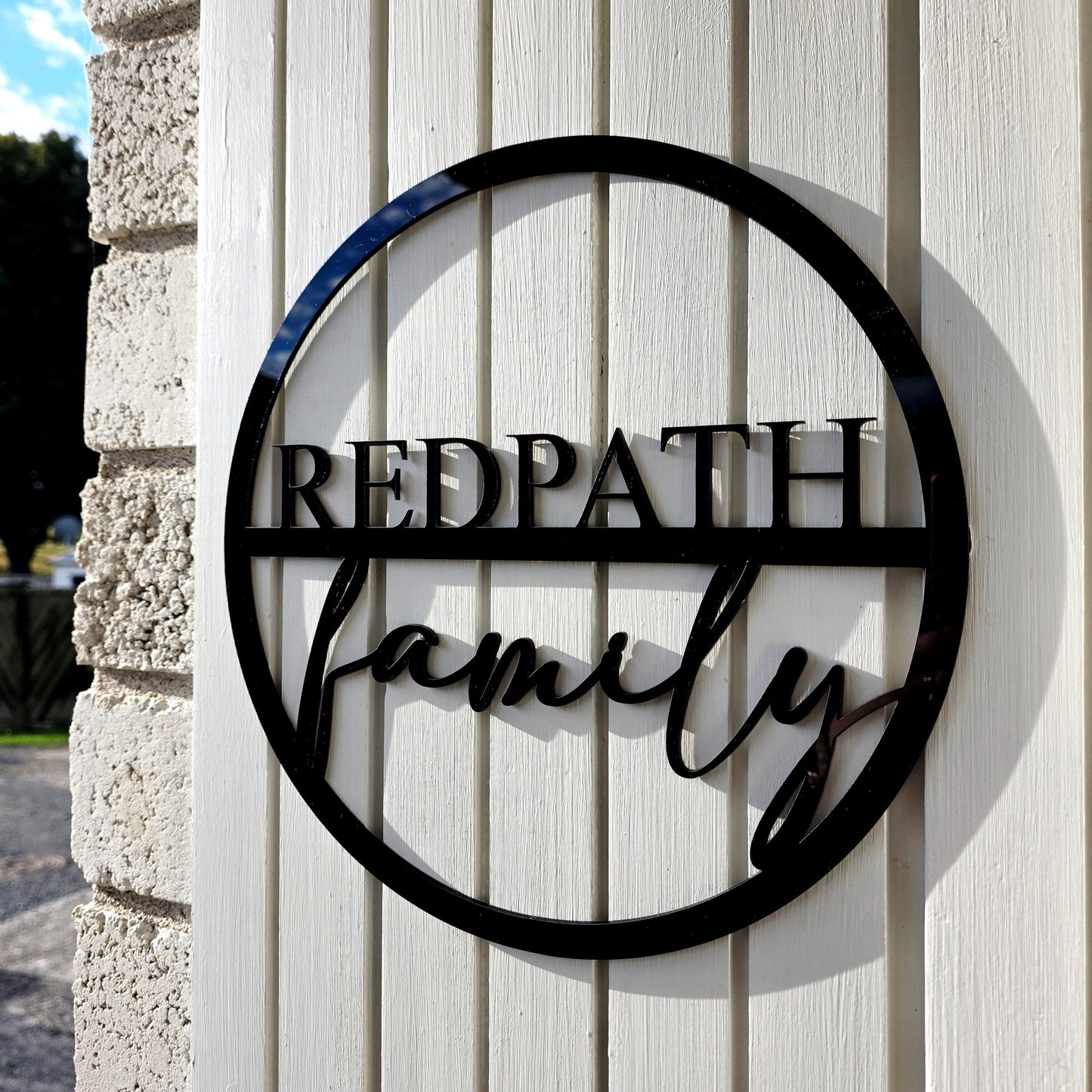 Personalised Family Name Round Whimsic 