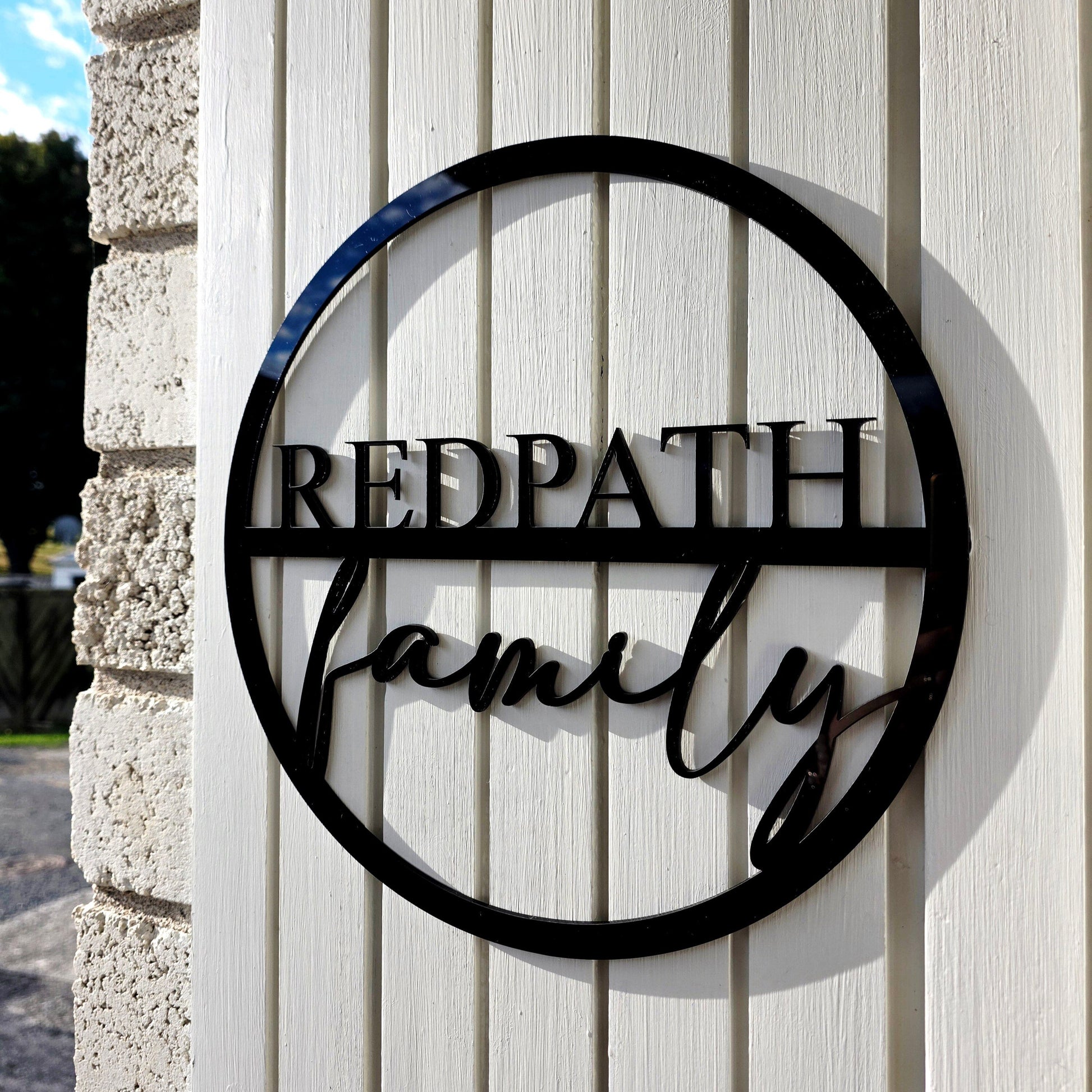 Personalised Family Name Round Whimsic 