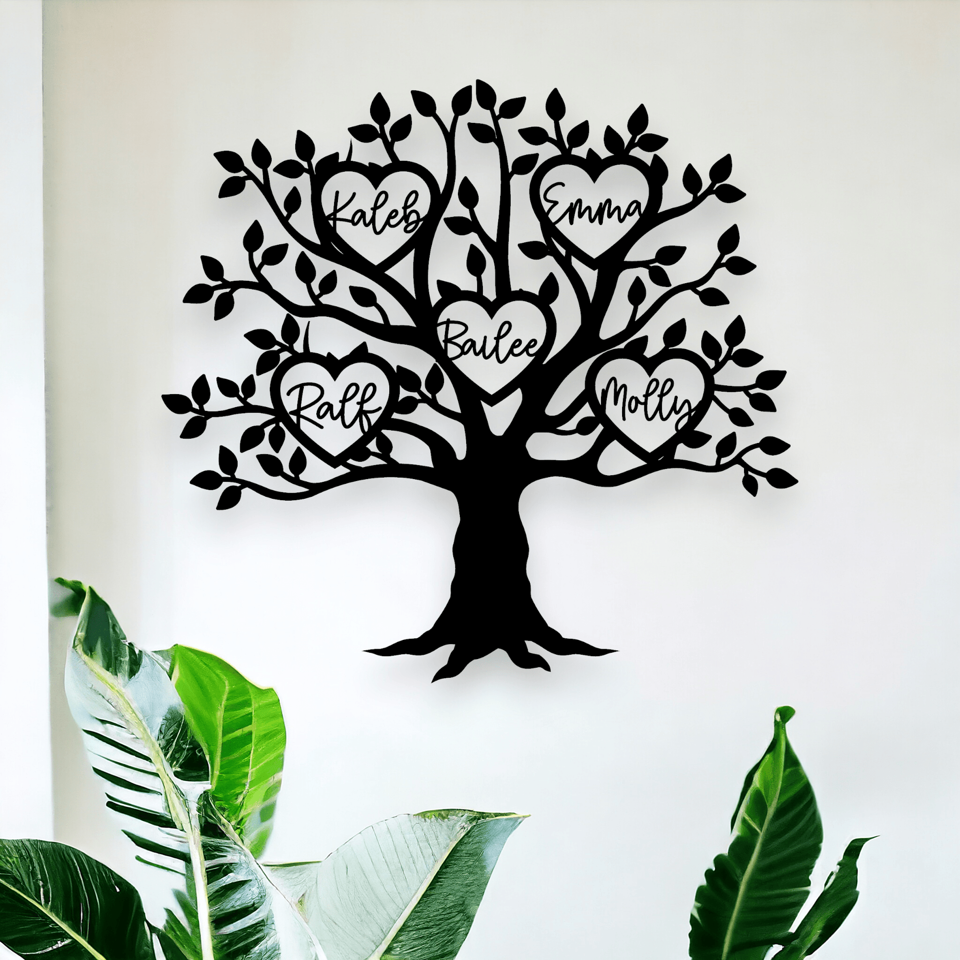 Personalised Family Tree Wall Art Whimsic 