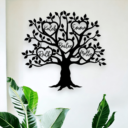 Personalised Family Tree Wall Art Whimsic 