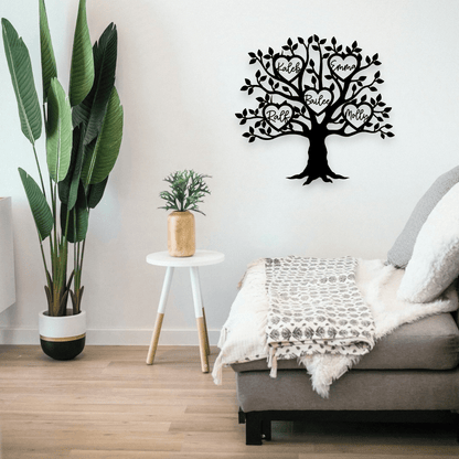 Personalised Family Tree Wall Art Whimsic 