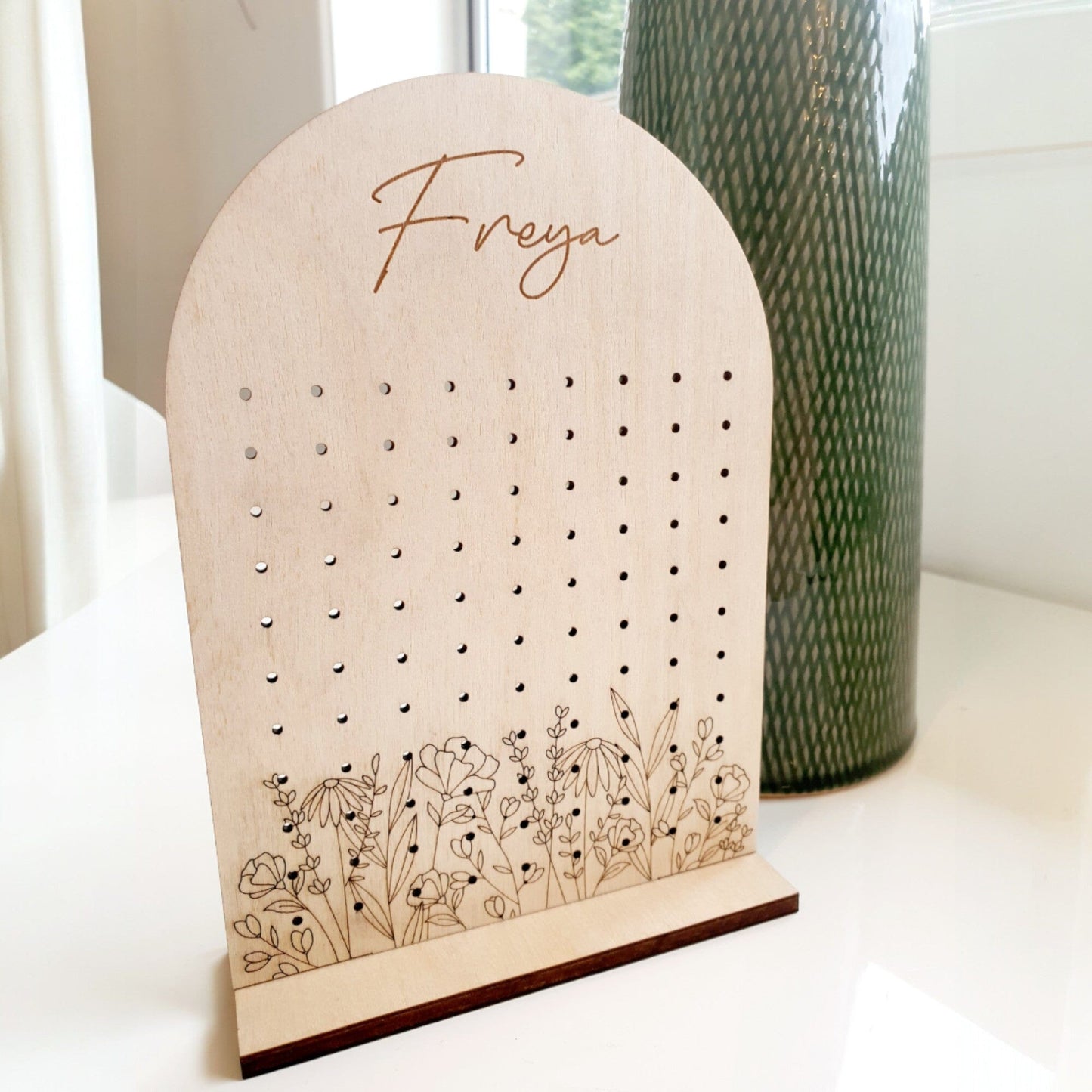 Personalised Floral Earring Stand Earrings Whimsic 