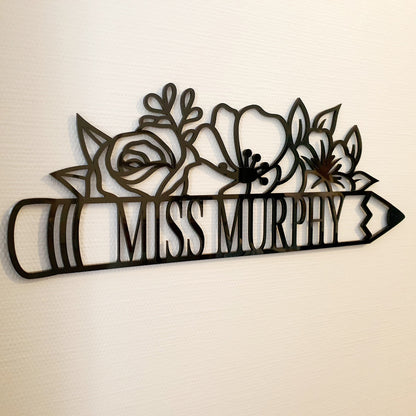 Personalised Floral Pencil Whimsic 