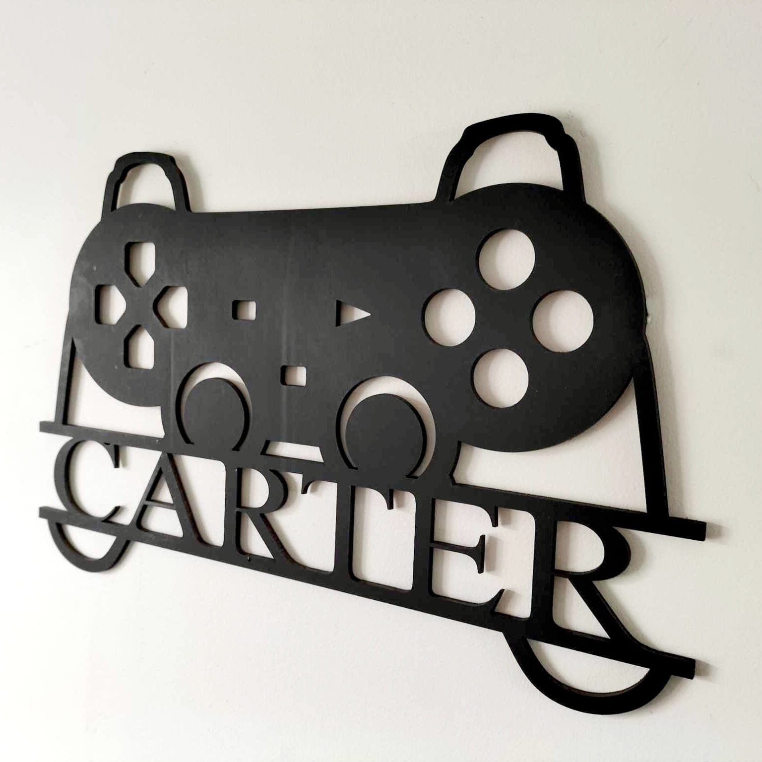 Personalised Gamer Name Wall Art Whimsic 
