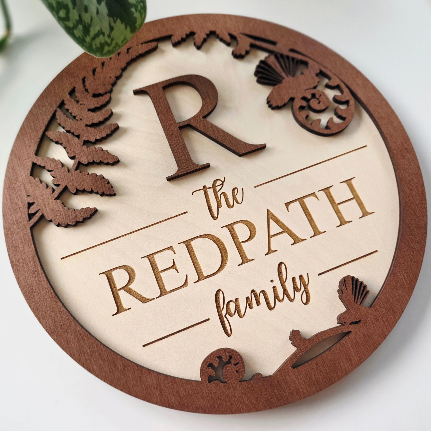 Personalised Kiwiana Family Round Whimsic 