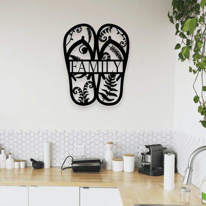 Personalised Kiwiana Fern Jandals Whimsic 