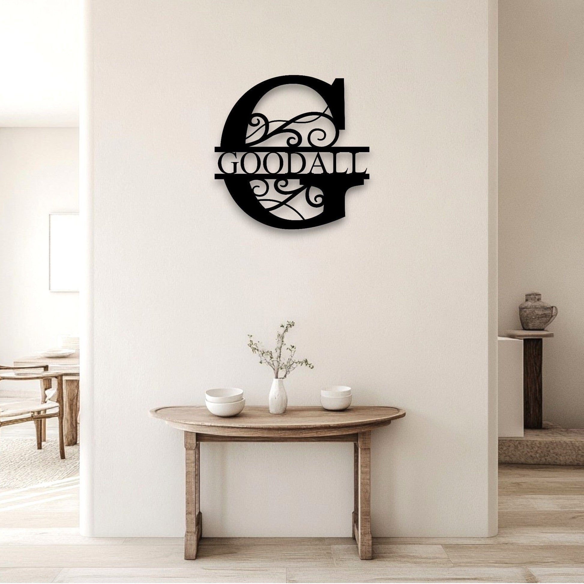 Personalised Koru Swirl Monogram Whimsic 