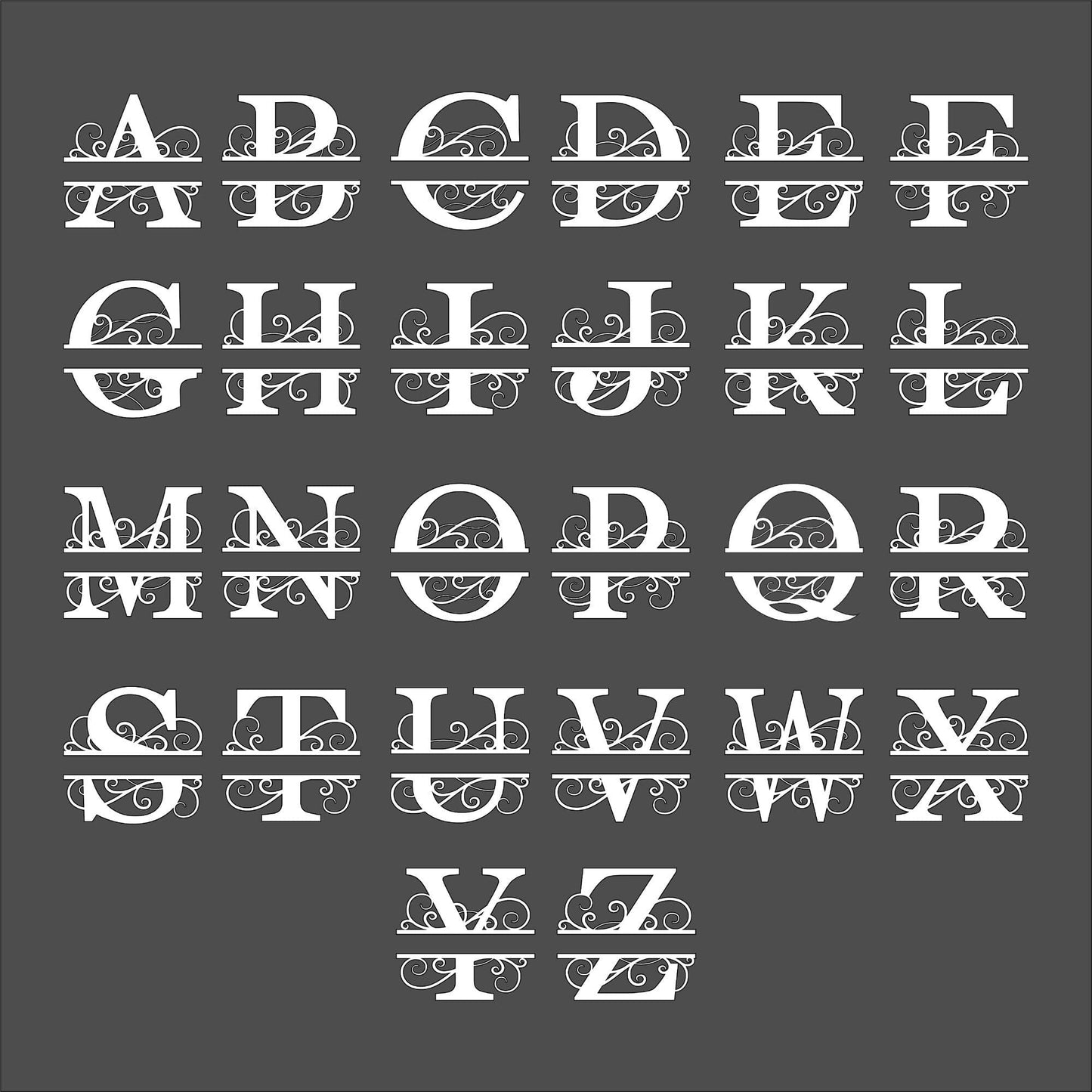 Personalised Koru Swirl Monogram Whimsic 