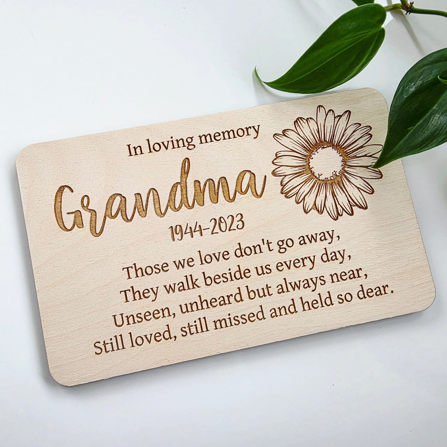 Personalised Memorial Plaque Whimsic 