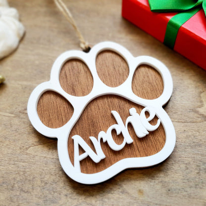 Personalised Paw Ornament Whimsic 