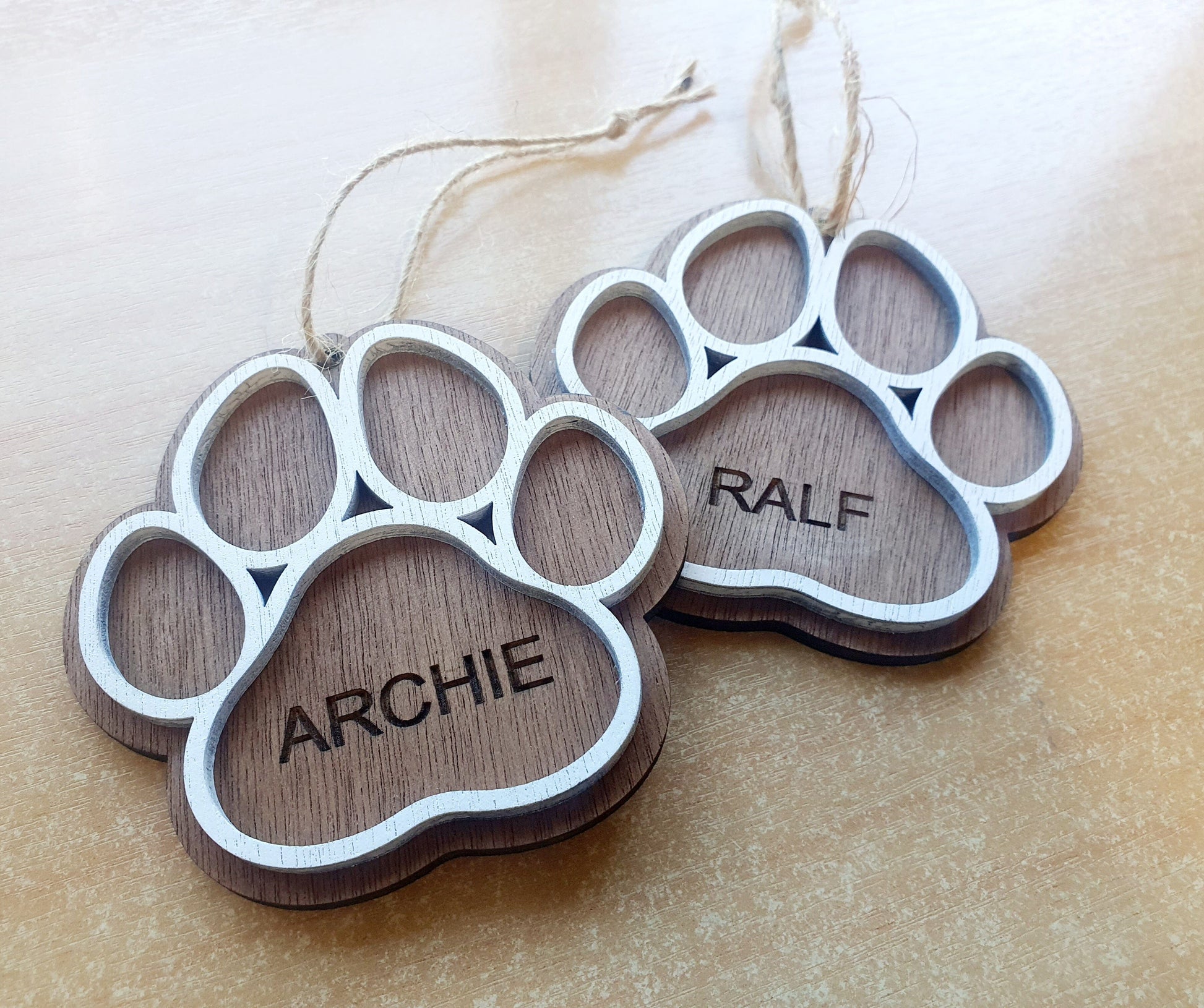 Personalised Paw Print Bauble Whimsic 