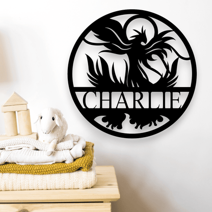 Personalised Phoenix Name Round Whimsic 